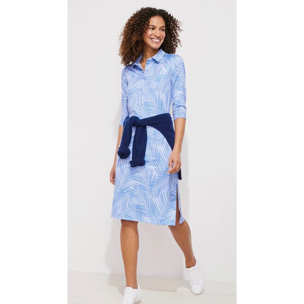 Vineyard Vines Sankaty Margo Palm Print Midi Dress - Picture 5 of 8